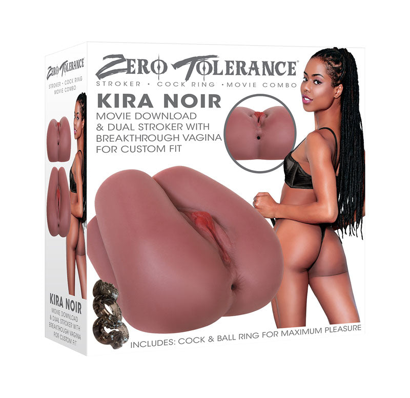 Zero Tolerance Kira Noir Dual Stroker Vagina & Ass Masturbator Zero Tolerance
