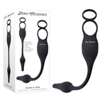 Zero Tolerance PLUG & TUG USB Rechargeable Vibrating Cock Ring With Anal Plug Black Zero Tolerance
