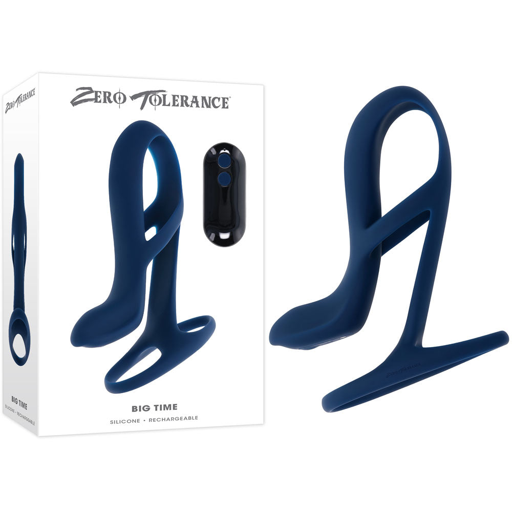 Zero Tolerance BIG TIME USB Rechargeable Vibrating Penis Sleeve With Wireless Remote Zero Tolerance