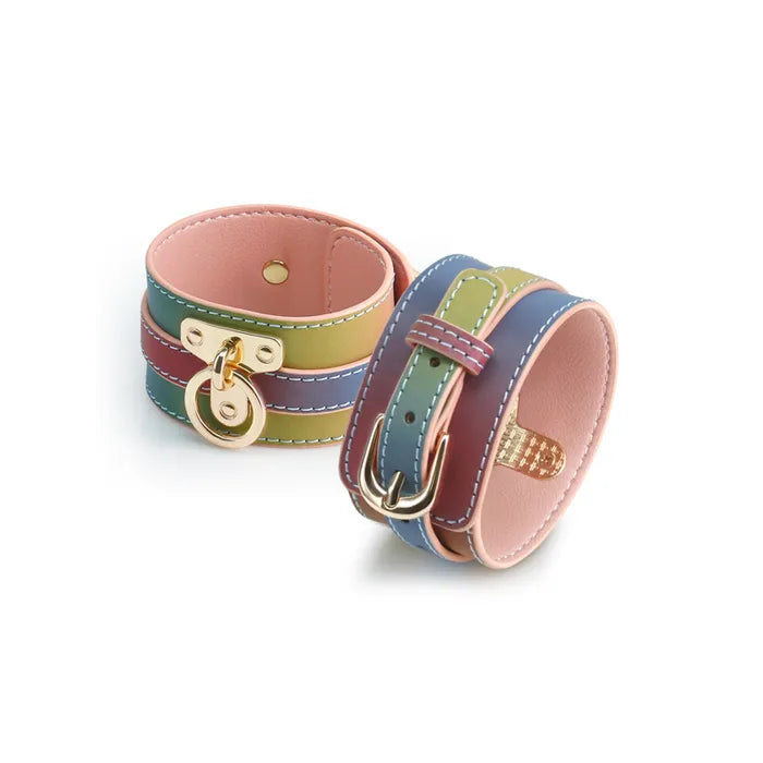 Spectra Bondage Ankle Cuffs Restraints Rainbow NS Novelties
