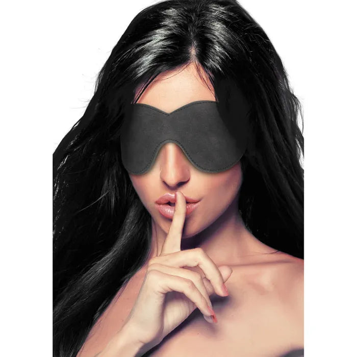 OUCH! Diamond Studded Eye Mask Black Shots Toys