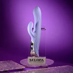 Selopa Evolved LAVENDER LOVE USB Rechargeable Rabbit Vibrator 23.3cm Purple