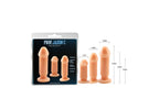 GK Power Cock Plug Anal Training Kit 3 Piece Flesh