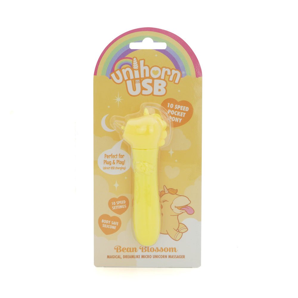 Creative Conceptions Unihorn Bean Blossom USB Rechargeable Vibrating Bullet Vibrator - LOVVA