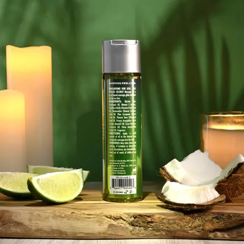 Evolved ANOINT PERFUMERY Lime Infused Coconut Massage Oil 120ml Bottle Evolved