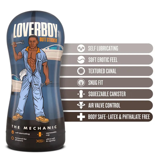 Blush Novelties Loverboy The Mechanic Male Ass Stroker