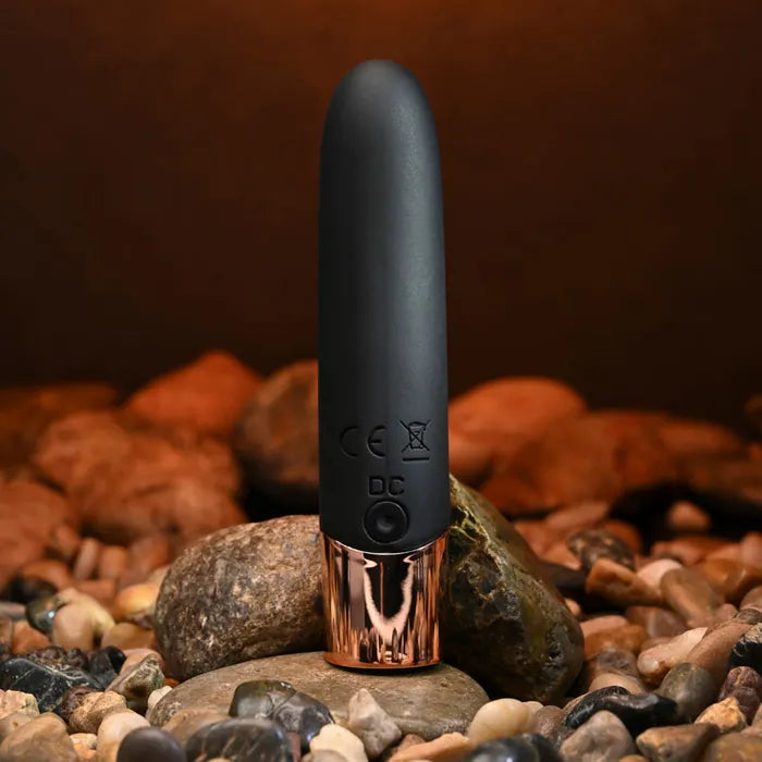 Gender X THE GOLD STANDARD USB Rechargeable Bullet Vibrator Black / Rose Gold Gender X