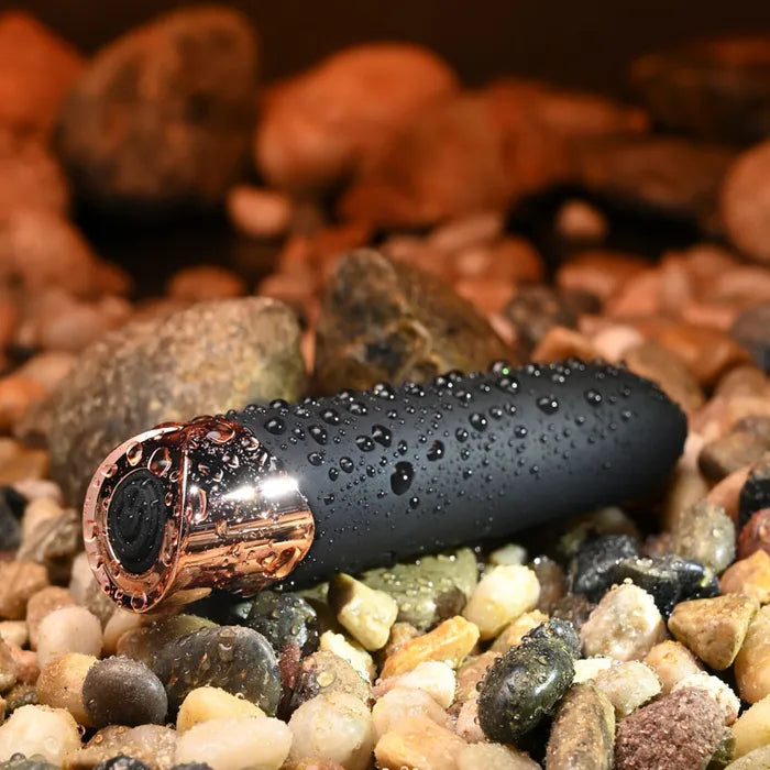Gender X THE GOLD STANDARD USB Rechargeable Bullet Vibrator Black / Rose Gold Gender X