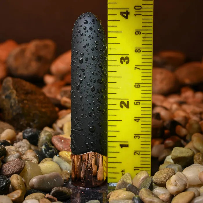 Gender X THE GOLD STANDARD USB Rechargeable Bullet Vibrator Black / Rose Gold Gender X