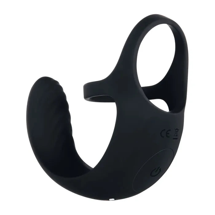 Zero Tolerance Vibrating Ball Cradle USB Rechargeable Vibrating Cock Ring Black Zero Tolerance