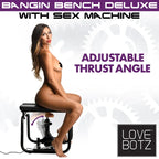 XR Brands LoveBotz Bangin Sex Bench With Mains Powered Sex Machine Black XR Brands