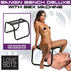 XR Brands LoveBotz Bangin Sex Bench With Mains Powered Sex Machine Black XR Brands
