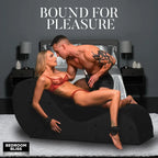 Bedroom Bliss Bondage Love Couch Sex Furniture Black XR Brands