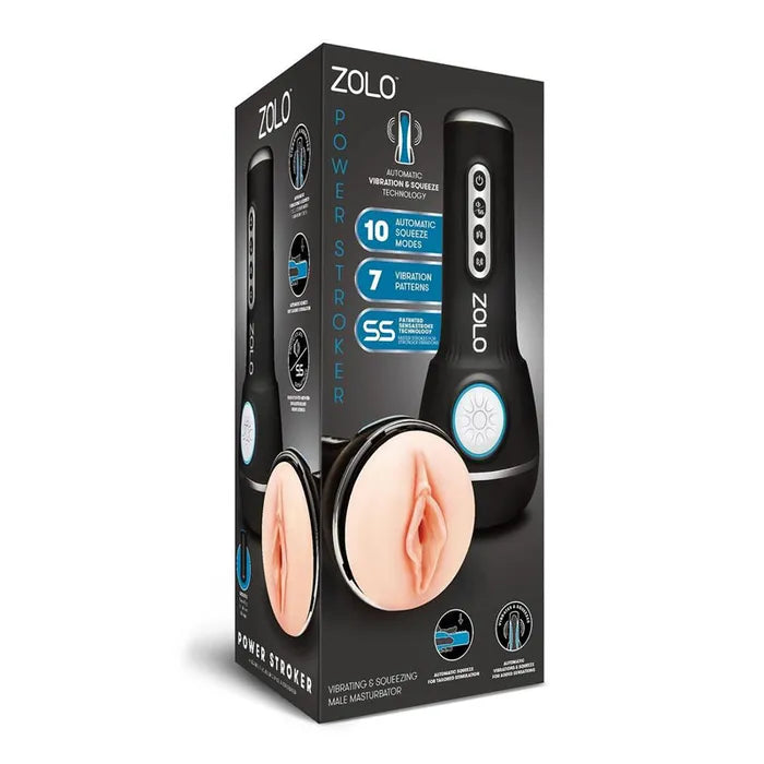 Zolo Power Stroker USB Rechargeable Powered Masturbator Flesh Zolo