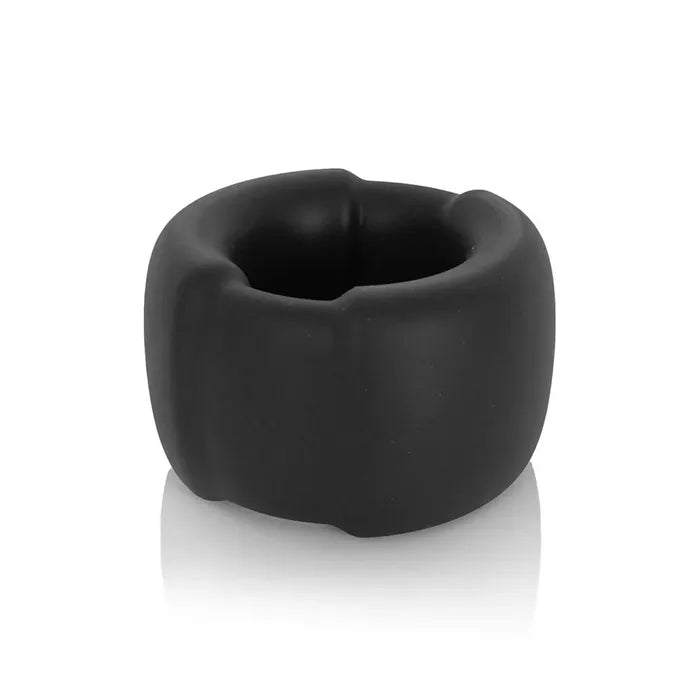 C1 Releasing VERS Liquid Silicone Weight Ball Stretcher Ring With Steel Core Black C1 Releasing