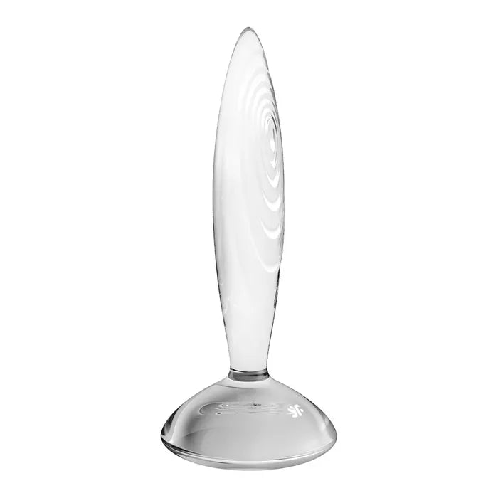 Satisfyer Sparkling Crystal Glass Butt Plug Clear Satisfyer