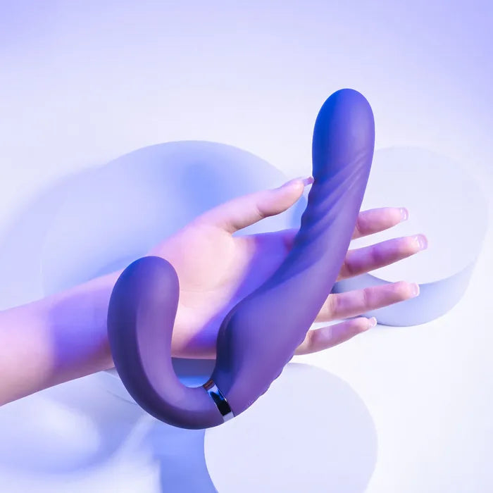 Evolved SHARE THE LOVE - Purple 22.9 cm USB Rechargeable Inflatable Strapless Strap-On Evolved