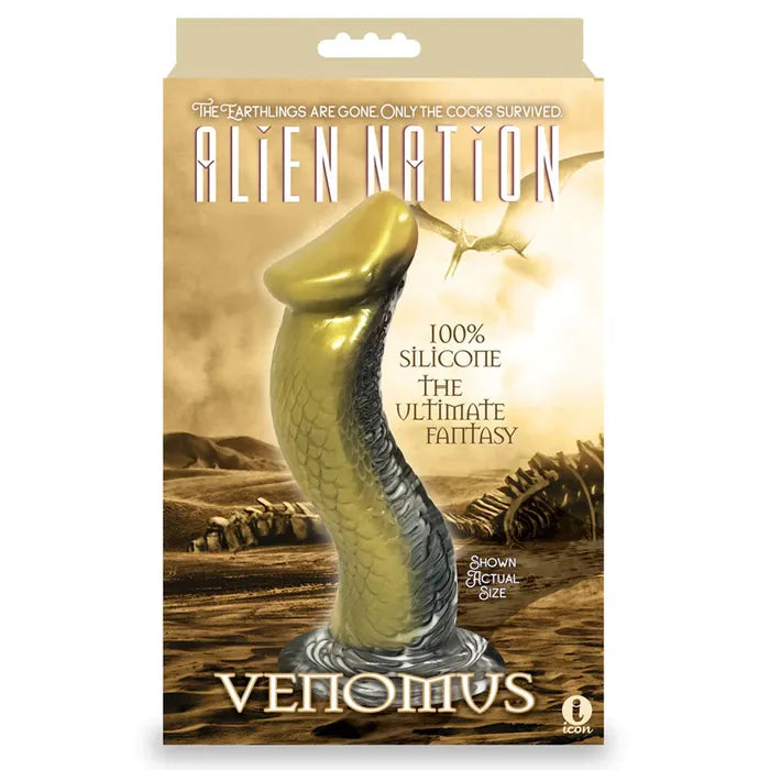 Icon Brands Alien Nation Venomus Snake Fantasy Dong 22.9cm Gold Icon Brands