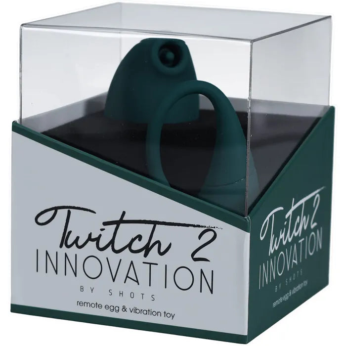 Shots Toys Twitch 2 US Rechargeable Suction Vibrator With Remote Vibrating Egg Shots Toys
