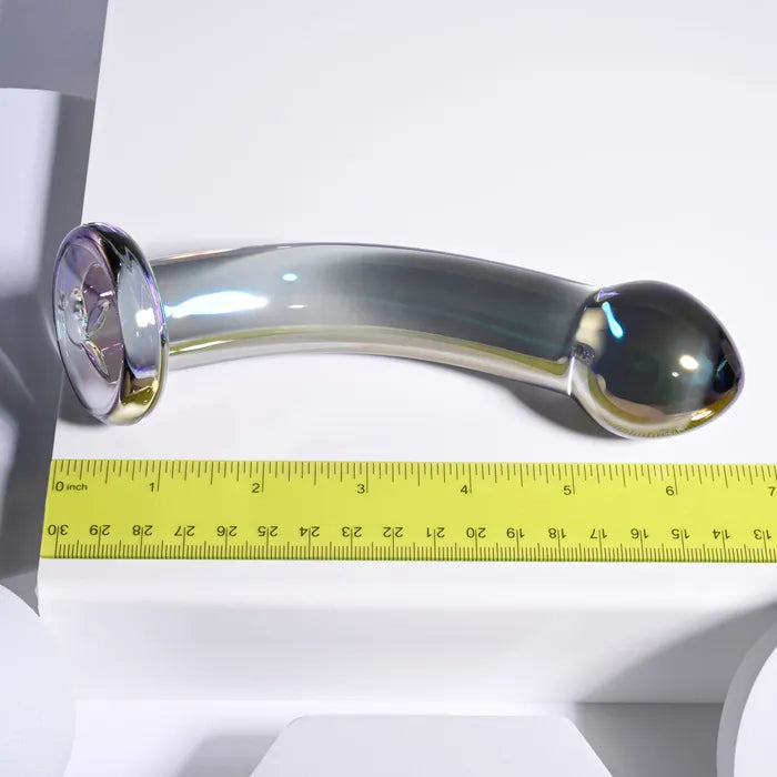 Playboy Pleasure JEWELS KING Glass Dildo 16.3cm Clear Playboy Pleasure