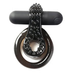 Maia Jagger USB Rechargeable Vibrating Cock & Ball Ring Black Maia Toys