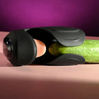 Zero Tolerance LICK THE TIP USB Rechargeable Vibrating & Flicking Masturbator Black Zero Tolerance