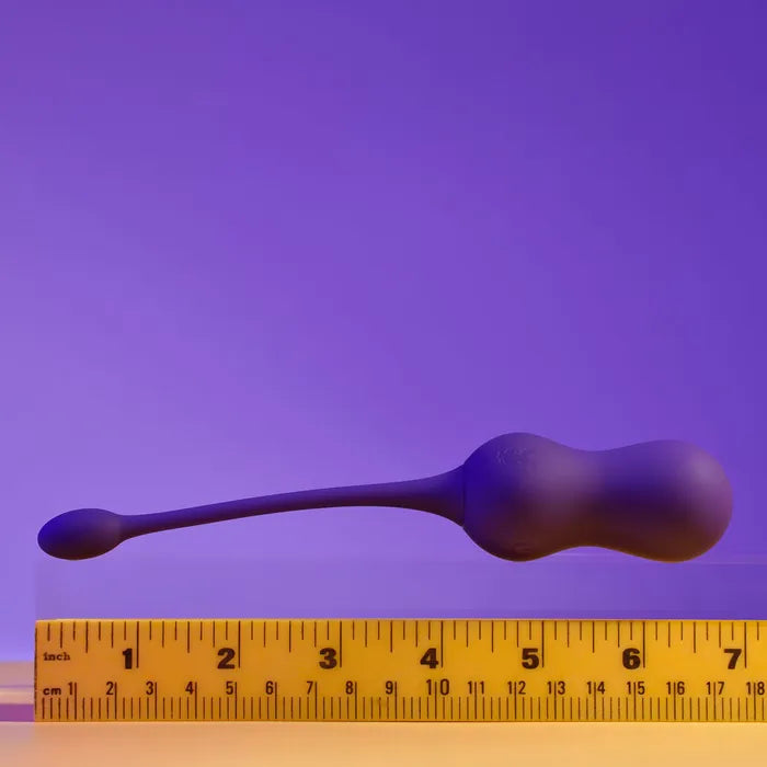 Playboy Pleasure DOUBLE TIME USB Rechargeable Vibrating Kegel Balls Purple Playboy Pleasure