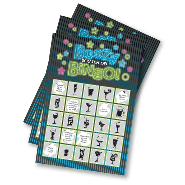 Little Genie Boozy Bingo Drinking Scratcher Card