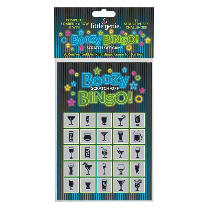 Little Genie Boozy Bingo Drinking Scratcher Card