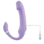 Gender X ORGASMIC ORCHID - Lilac 19 cm USB Rechargeable Strapless-Strap-On Gender X