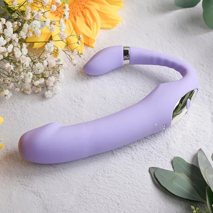 Gender X ORGASMIC ORCHID - Lilac 19 cm USB Rechargeable Strapless-Strap-On Gender X