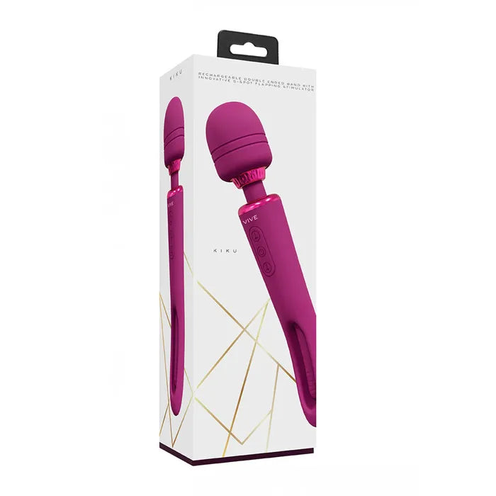 Shots Toys VIVE Kiku USB Rechargeable Dual End Massage Wand With Flapping Tip Shots Toys