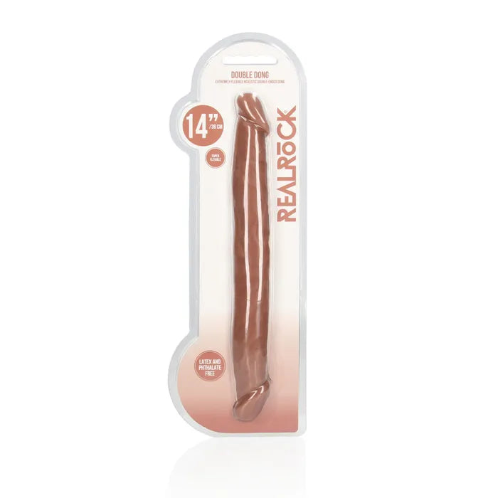 Shots Toys REALROCK Double Dildo 14 Inch Tan Shots Toys