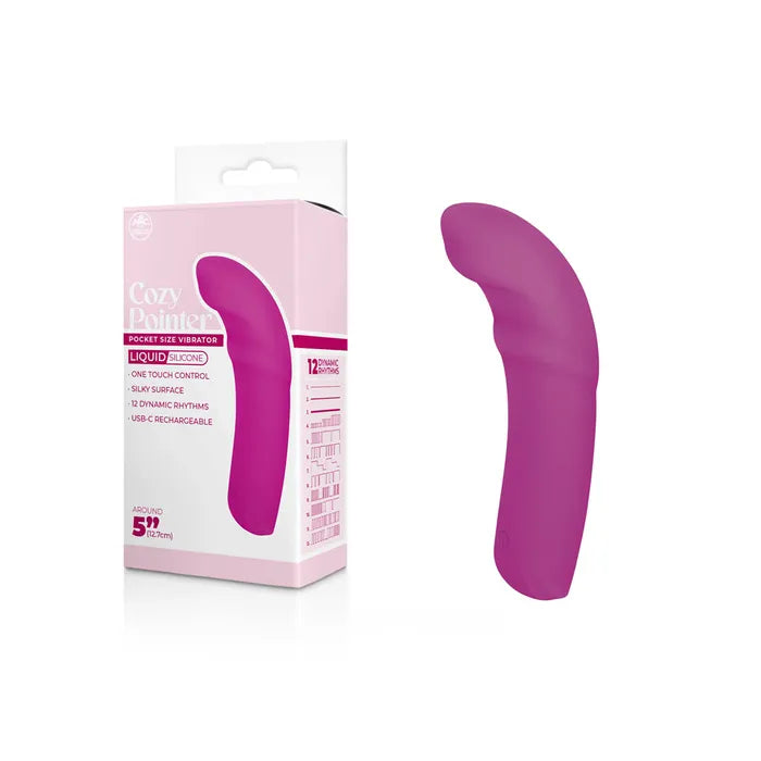 Excellent Power Cozy Pointer USB Rechargeable Curved Mini Vibrator Excellent Power
