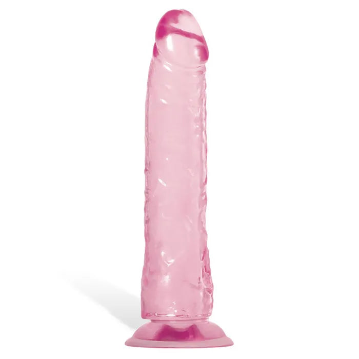 Adam & Eve Pink Jelly Realistic Dildo 8 Inch Pink Adam & Eve