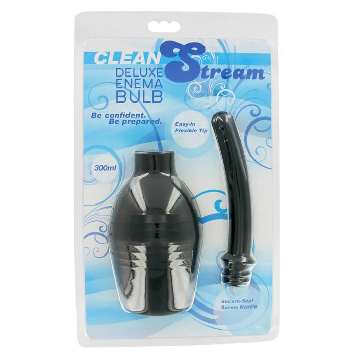 XR Brands Cleanstream Deluxe Enema Bulb Douche Black XR Brands