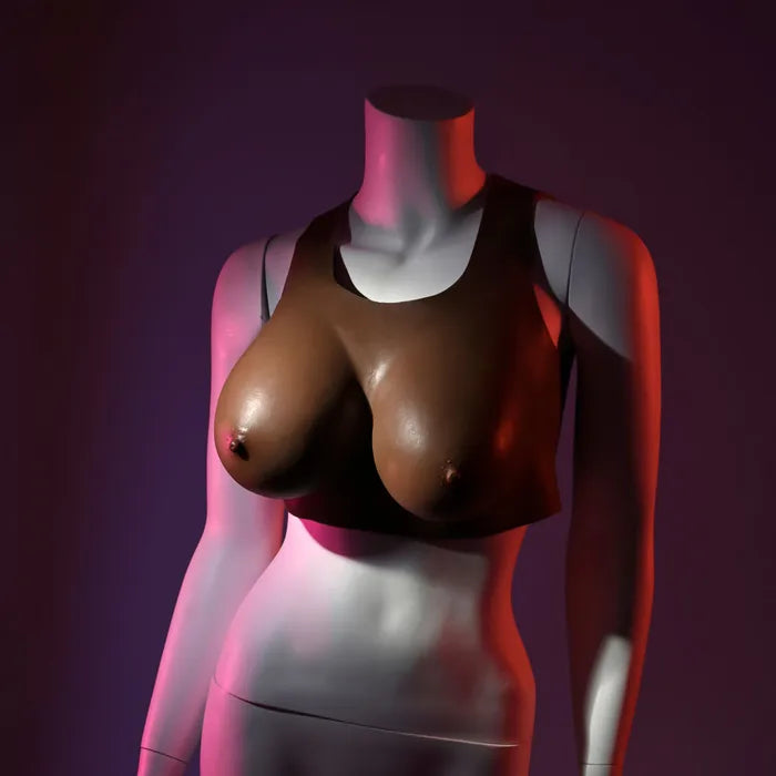 Gender X UNDERGARMENTS PLATE Dark Wearable Breasts D Cup Brown Gender X