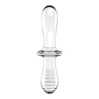 Satisfyer Double Crystal Glass Double Ended Dildo Clear Satisfyer