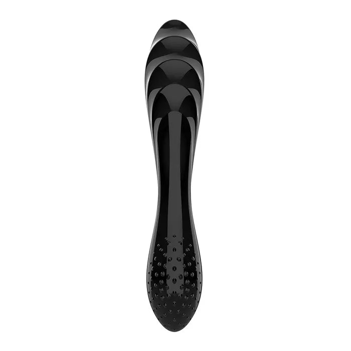 Satisfyer Dazzling Crystal 1 Glass Double Ended Dildo Black Satisfyer