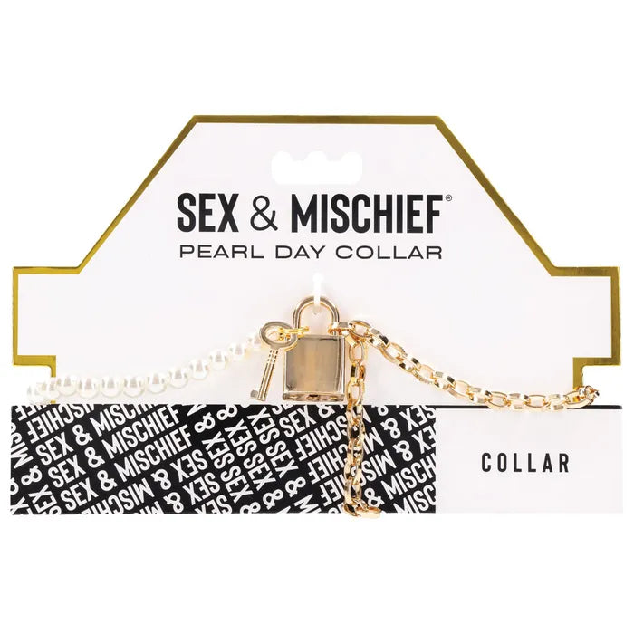 Sportsheets Sex & Mischief Pearl Day Collar Necklace