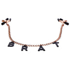 Sportsheets Sex & Mischief Brat Charmed Nipple Clamps With 45cm Chain