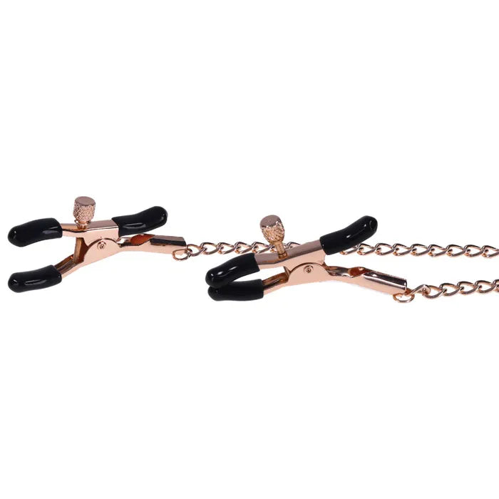 Sportsheets Sex & Mischief Brat Charmed Nipple Clamps With 45cm Chain