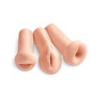 Pipedream Extreme Toyz All 3 Holes Strokers Set of 3 Flesh Pipedream