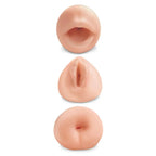 Pipedream Extreme Toyz All 3 Holes Strokers Set of 3 Flesh Pipedream