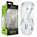 Zolo Gripz Wavy Stroker Sleeve Clear Zolo
