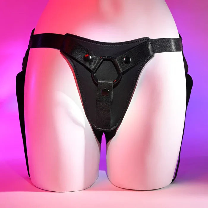 Gender X PLEASURE HARNESS - Black Adjustable Harness (No Probe Included) Gender X