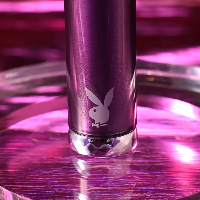 Playboy Pleasure AMETHYST USB Rechargeable Glass Tipped Mini Vibrator Purple Playboy Pleasure