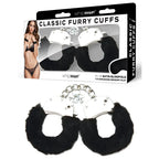 WhipSmart Classic Furry Cuffs Restraints With Bonus Eye Mask White WhipSmart