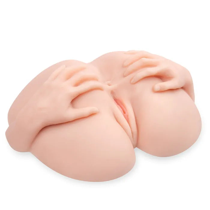 Zolo Stroke Off Vibrating Spread Wide Pussy & Ass Lifesize Vibrating Doggy Style Masturbator Flesh Zolo