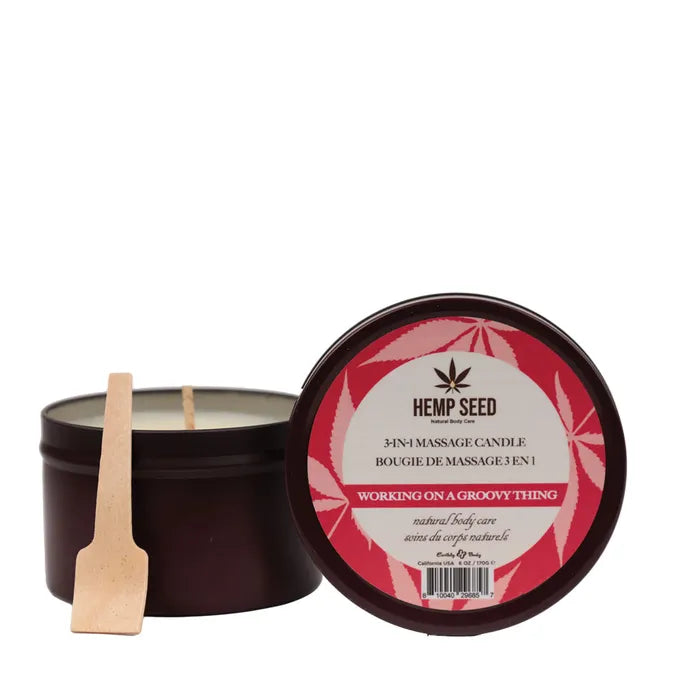 Earthly Body Hemp Seed 3 In 1 Massage Candle 170g